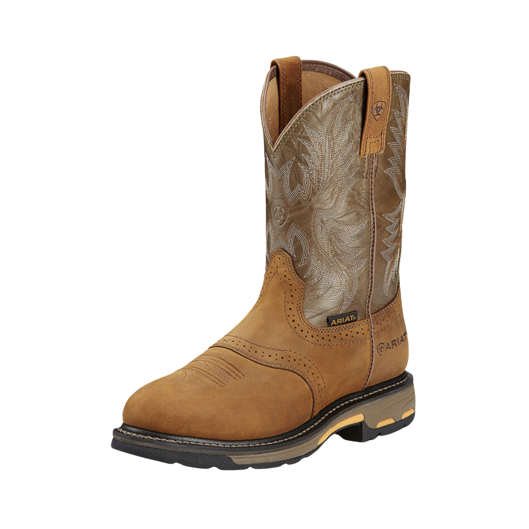 Men's WorkHog Pull-On (Soft Toe) Boot - Aged Bark (2E Width)