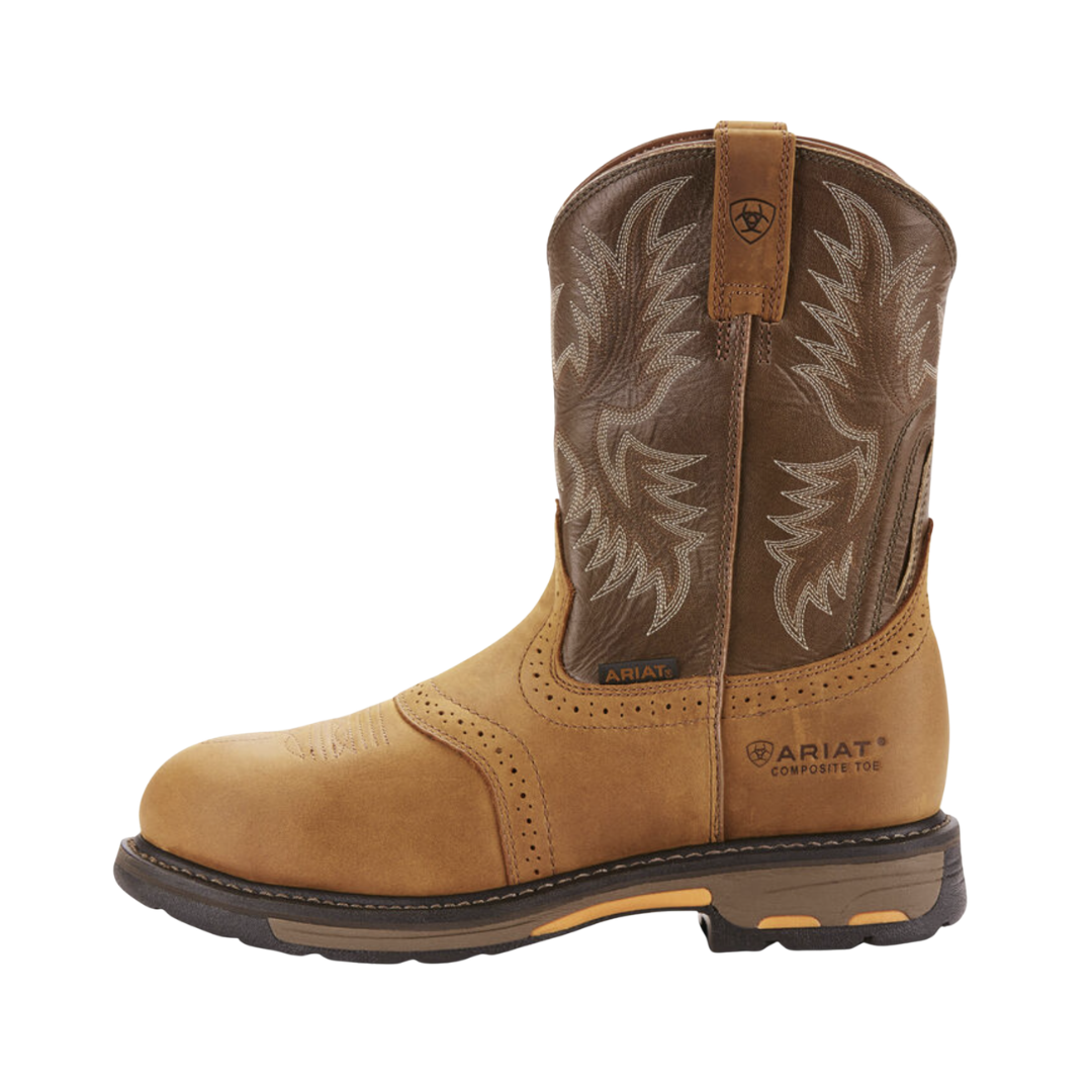 Men's WorkHog Pull-On (Composite Toe) Boot - Aged Bark (2E Width)