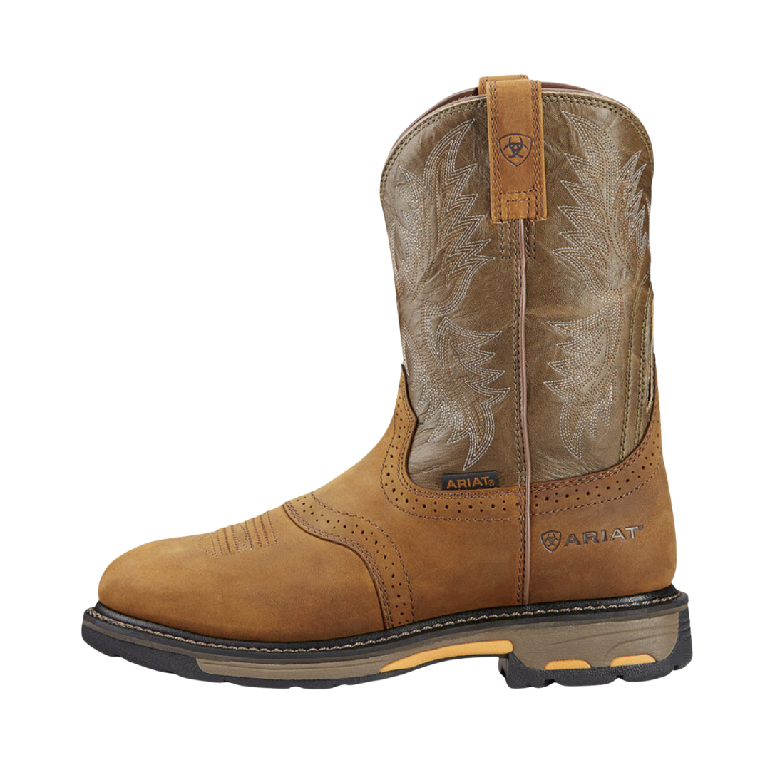 Men's WorkHog Pull-On (Soft Toe) Boot - Aged Bark (2E Width)