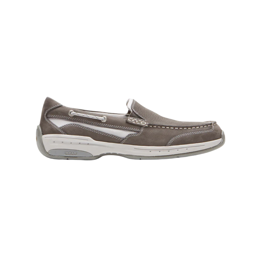 Men's Captain Venetian Boat Shoe - Grey (D Width)